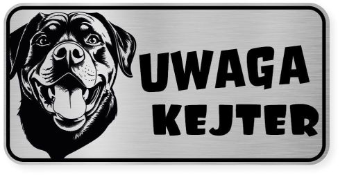 Uwaga pies tabliczka 20x10 Rottweiler