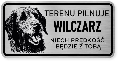 Uwaga pies tabliczka ostrzegawcza 20x10 Wilczarz