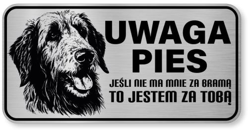 Uwaga pies tabliczka ostrzegawcza 20x10 Wilczarz