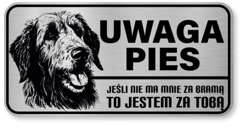 Uwaga pies tabliczka ostrzegawcza 20x10 Wilczarz