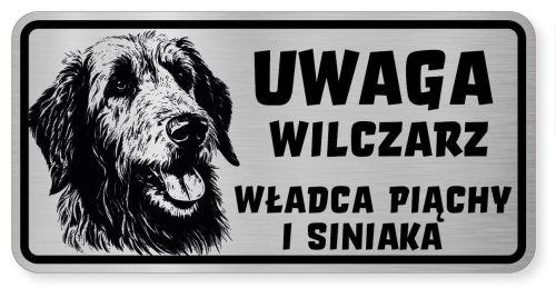 Uwaga pies tabliczka ostrzegawcza 20x10 Wilczarz