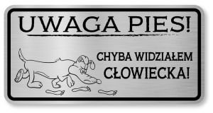 Tabliczka z Laminatu 20 x 10 Chyba widziałem człowieczka