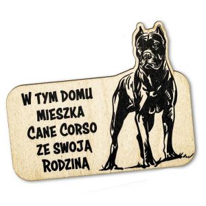 Magnes ze sklejki - Cane Corso