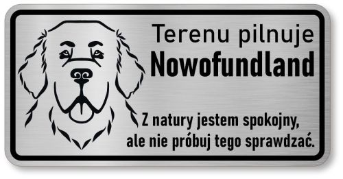Tabliczka z Laminatu 20 x 10 Nowofundland 