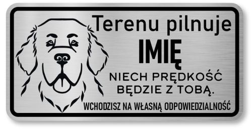 Tabliczka z Laminatu 20 x 10 Nowofundland  tabliczka z imieniem psa