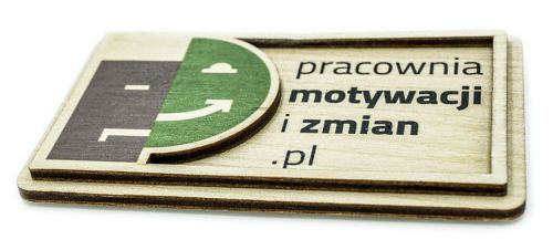 Magnes reklamowy podwójny z nadrukiem 100szt