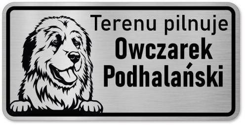 Tabliczka z Laminatu 20 x 10 Podhalan