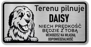 Tabliczka z Laminatu 20 x 10 Owczarek Podhalański