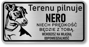Tabliczka z Laminatu 20 x 10 Jack Russell