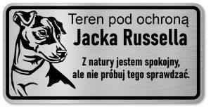 Tabliczka z Laminatu 20 x 10 Jack Russell