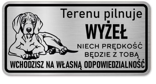 Tabliczka z Laminatu 20 x 10 Wyżeł Weimarski