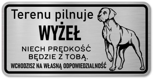 Tabliczka z Laminatu 20 x 10 Wyżeł Weimarski 