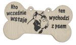 Drewniana tabliczka ozdobna z  nadrukiem Cane Corso  
