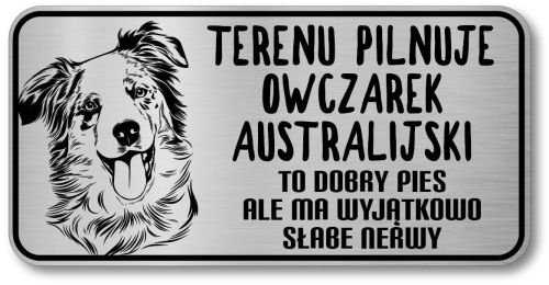 Tabliczka z Laminatu  Owczarek  Australijski