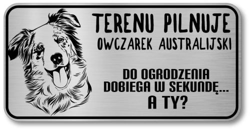 Tabliczka  na bramę Owczarek  Australijski