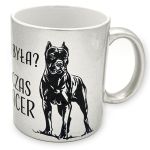 Kubek z Cane Corso kolor srebrny