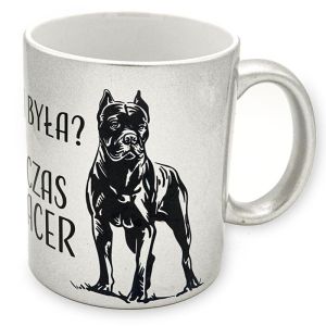 Kubek z Cane Corso kolor srebrny