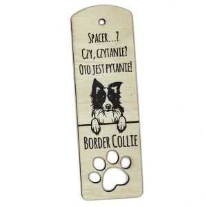 Zakładka do książki z wizerunkiem psa - Border Collie