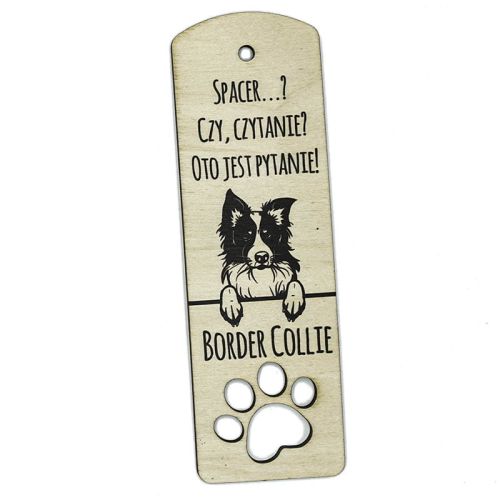 Zakładka do książki z wizerunkiem psa - Border Collie