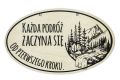 Drewniana tabliczka z cytatem - podróże 