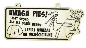 Śmieszna tabliczka na ścianę