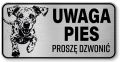 Tabliczka ostrzegawcza - Uwaga pies Dalmatyńczyk
