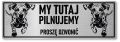 Tabliczka ostrzegawcza - Uwaga pies Dalmatyńczyki