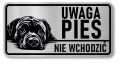 Tabliczka ostrzegawcza - Uwaga pies Cane Corso