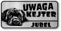 Tabliczka ostrzegawcza - Uwaga pies CANE CORSO z imieniem