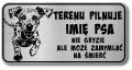 Tabliczka ostrzegawcza - Uwaga pies DALMATYŃCZYK z imieniem