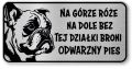 Tabliczka ostrzegawcza - Uwaga pies BULDOG FRANCUSKI śmieszna