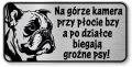 Tabliczka ostrzegawcza - Uwaga pies BULDOG FRANCUSKI śmieszna