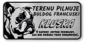 Tabliczka ostrzegawcza - Uwaga pies BULDOG FRANCUSKI z imieniem