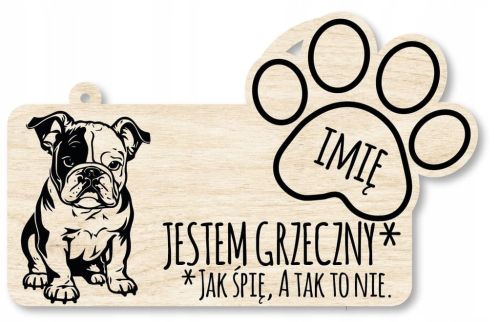 Tabliczka dekoracyjna - Buldog Francuski