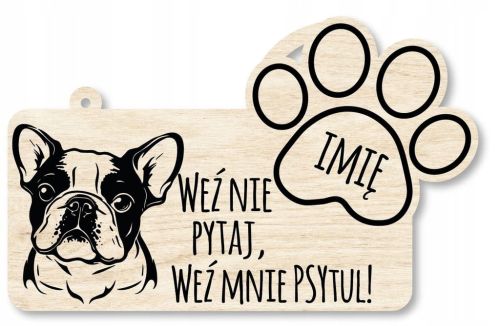 Tabliczka dekoracyjna - Buldog Francuski