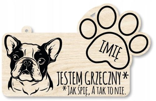 Tabliczka dekoracyjna - Buldog Francuski