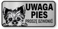 Tabliczka ostrzegawcza - Uwaga pies York