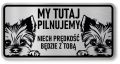 Tabliczka ostrzegawcza - Uwaga pies York 2 psy