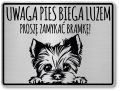 Tabliczka ostrzegawcza - Uwaga pies YORK