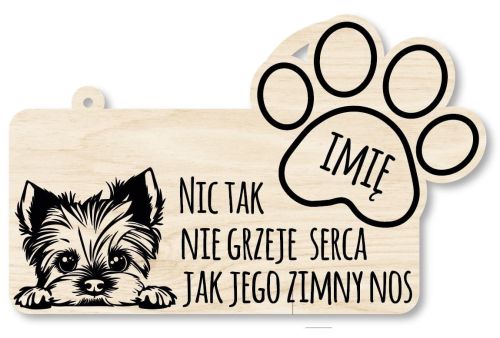 Drewniana tabliczka dekoracyjna YORK z imieniem