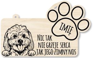 Drewniana tabliczka dekoracyjna Maltańczyk z imieniem