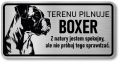 Tabliczka ostrzegawcza - Uwaga pies Boxer