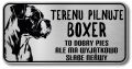 Tabliczka ostrzegawcza - Uwaga pies Boxer