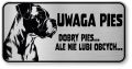 Tabliczka ostrzegawcza - Uwaga pies Boxer