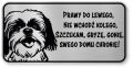 Tabliczka ostrzegawcza - Uwaga pies SHIH TZU śmieszna