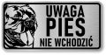 Tabliczka ostrzegawcza - Uwaga pies AMERICAN BULLY