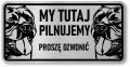 Tabliczka ostrzegawcza - Uwaga pies AMERICAN BULLY