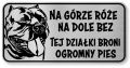Tabliczka ostrzegawcza - Uwaga pies American Bully  śmieszna