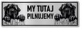 Tabliczka uwaga pies Mastif