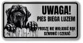 Groźny pies Tabliczka Mastif